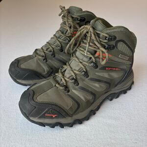 NORTIV 8 Armadillo Waterproof Hiking Boots Mens Size 7 Camo Green Black Tactical